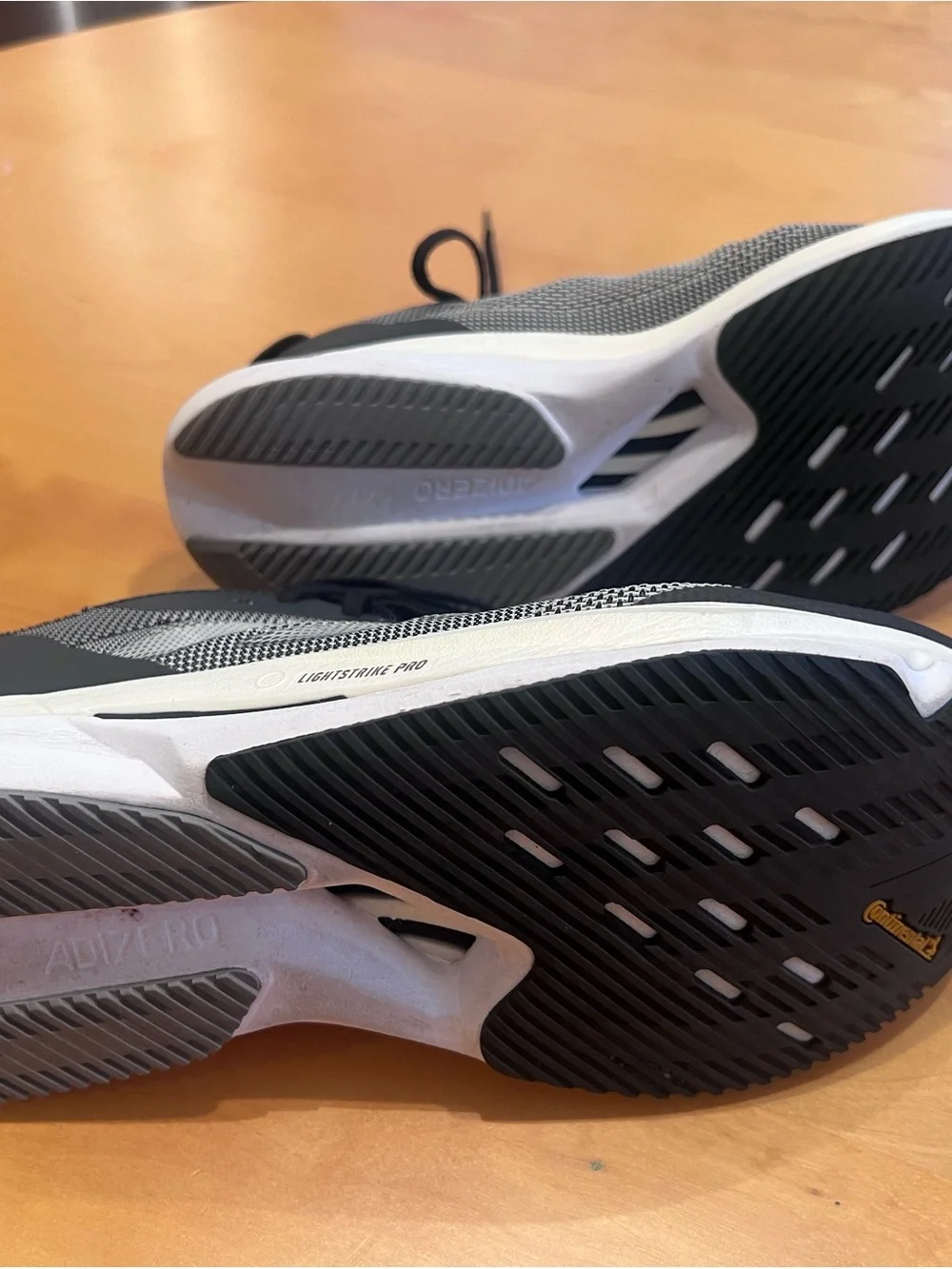 Adidas White & Black Adizero Running Shoes